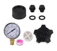 Vilgftyiet Kit jauge de rechange et bouchon de vidange pour filtres à sable, compatible avec modèles EC30 EC40 S180T S210T S244T, comprend manomètre, 2 bouchons de vidange avec joint, 2 bouchons de