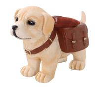 Vilgftyiet Labrador Pot de fleurs en résine pour plantes grasses Marron | Ajoutez du charme à votre maison ou jardin avec cette résine en forme de chien pour plantes grasses et petites plantes.