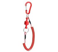 Vilgftyiet Lanière de pêche avec clip magnétique à dégagement rapide et noyau en fil d'acier - 0,5 m - Corde de sécurité haute résistance pour filets, pinces et outils, compatible avec tous les