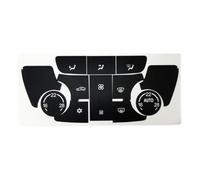 Vilgftyiet Lot d'autocollants de réparation pour bouton noir Buick Verano & Encore A/C Climate Control - PVC, résistant à la décoloration, améliore la visibilité avec des icônes blanches, s'adapte aux