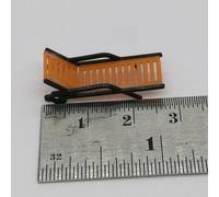 Vilgftyiet Lot de 10 bancs de paysage de train miniature pour OO à l'échelle 1:87, sièges en plastique style chaise de plage, pour décoration réaliste de scènes de chemin de fer et de rue