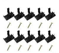Vilgftyiet Lot de 10 clips réglables pour pieds d'armoire pour plinthe de cuisine et plinthe, supports amovibles en plastique pour pieds de 28 à 30 mm, installation facile, support jusqu'à 100 mm de