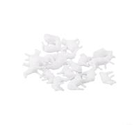 Vilgftyiet Lot de 18 moutons peints HO à l'échelle 1:87 pour paysage de diorama, campagne, fermes, accessoires de train miniature
