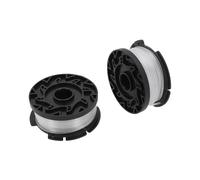 Vilgftyiet Lot de 2 bobines de fil de rechange pour tondeuse à gazon électrique 20 V avec couvercle en ABS pour tondeuse à gazon sans fil Prostormer, poignée télescopique compatible