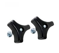 Vilgftyiet Lot de 2 boulons de poignée de tondeuse à gazon et vis de poignée triangulaire de rechange pour la plupart des modèles de tondeuse à gazon, noir, 7,74 mm de diamètre