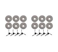 Vilgftyiet Lot de 2 brosses latérales de rechange et serpillères pour aspirateur Dreame X50s Pro Master pour robot Matrix 10 Ultra, brosses latérales + chiffons de nettoyage