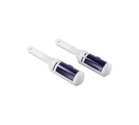 Vilgftyiet Lot de 2 brosses rotatives double face pour enlever la poussière pour vêtements et meubles, violet, 18 x 5 x 5 cm