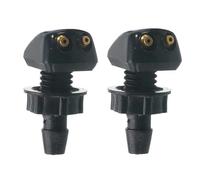 Vilgftyiet Lot de 2 buses de lave-glace réglables en plastique ABS avec rotation à 360 degrés, compatible avec la plupart des modèles de véhicules, noir