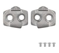 Vilgftyiet Lot de 2 cales à crampons en acier inoxydable pour chaussures de vélo - Système de réglage automatique de la tension - 3 x 2,7 cm - Adaptateurs de pédales de VTT unisexes