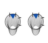 Vilgftyiet Lot de 2 cibles de football portables pour entraînement de précision, filet de but pliable en polyester avec boucles réglables, 45 x 60 cm et 55 x 70 cm (jaune/noir)