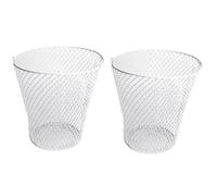 Vilgftyiet Lot de 2 cloches en fil de poulet pour protection des plantes de jardin, 22,9 cm de diamètre, revêtement en métal revêtu de PVC pour protéger les semis des écureuils, lapins, oiseaux et