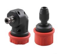 Vilgftyiet Lot de 2 mandrins de perceuse à dégagement rapide pour embouts hexagonaux de 6,35 mm, adaptateur de conversion de perceuse électrique avec construction en plastique métallique, compatible