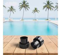 Vilgftyiet Lot de 2 raccords de rechange pour pompe de piscine Pentair Superflo à vitesse variable et accessoires de pompe spa, 3,8 cm, noir