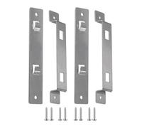 Vilgftyiet Lot de 2 supports de suspension en acier inoxydable avec vis pour une utilisation en extérieur, support de montage antirouille compatible avec mangeoires en bois, nichoirs et nichoirs à