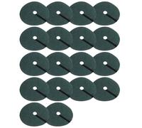 Vilgftyiet Lot de 20 anneaux de paillage verts pour lutter contre les mauvaises herbes, tapis de jardin en tissu non tissé pour protection respirante des racines, compatible avec les troncs de 15 à 32