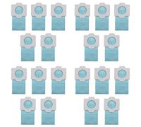 Vilgftyiet Lot de 20 sacs à poussière de rechange pour aspirateurs sans fil DCL182Z DCL182 194566-1 - Sacs en papier spécial de filtration multi-grade pour CL121DZX DCL182ZB DCL182ZW - Bleu clair