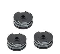 Vilgftyiet Lot de 3 bobines de fil de rechange pour débroussailleuse Mountfield FREEDOM MT48Li - Tête de désherbeur double ligne avec cordon d'alimentation automatique, changement de bobine sans outil