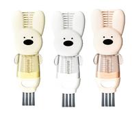 Vilgftyiet Lot de 3 brosses de nettoyage 4 en 1 pour couvercle de tasse avec outils en forme de U, fente, coin et levier pour bouteilles de cuisine, kit portable 3 pièces