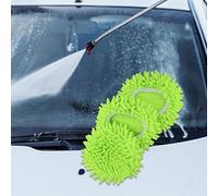 Vilgftyiet Lot de 3 têtes de recharge en chenille verte pour serpillère rotative pour système de réservoir O-Cedar RinseClean 2