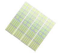 Vilgftyiet Lot de 4 autocollants phosphorescents pour bouton de voiture - Autocollants fluorescents et lumineux pour tableau de bord - 10,2 x 2,6 cm - Vert - Compatible avec voiture, camionnette, SUV