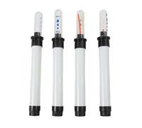 Vilgftyiet Lot de 4 jauges de niveau d'eau avec échelle et design flotteur pour pots de fleurs, réservoirs d'eau et entretien des plantes en extérieur ou en intérieur, blanc, tailles 16,5 cm, 20 cm