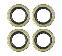 Vilgftyiet Lot de 4 joints à double lèvre 34823 12192TB pour essieux de remorque de 907,2 kg 1,25 x 1,98 mm Accessoires d'outils électriques de jardin Joints à double lèvre