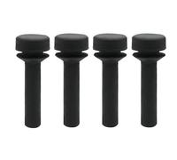 Vilgftyiet Lot de 4 pieds de grille en caoutchouc noir pour grille de brûleur à gaz GE - Compatible avec la pièce numéro WB02X24790, coussinet antidérapant résistant à la chaleur