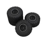Vilgftyiet Lot de 4 pneus de roue de 2,5 cm pour TRX4M, compatibles avec Traxxas Defender Bronco SCX24 1/18 RC Crawler, couple étendu inclus, noir