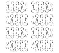 Vilgftyiet Lot de cinq clips fiables pour pont comprenant quatre broches fendues de verrouillage nœud papillon (numéro de modèle 194209) et une (numéro de modèle 194208)