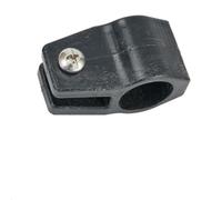 Vilgftyiet Marine Bimini Top Hardware Glissière en nylon pour tube de 3/4" (19 mm) - Raccord d'auvent de bateau, noir, 5,5 x 3,2 cm