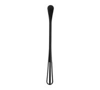 Vilgftyiet Mini cuillère à fouet double face et spatule avec poignée légère pour œufs, cuisson et mélange, blanc ou noir