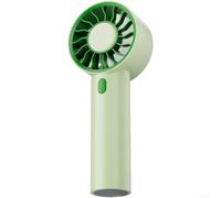 Vilgftyiet Mini ventilateur portable rechargeable par USB, 1200 mAh, 3 vitesses, moteur silencieux sans balais, refroidissement personnel compact pour voyage, bureau, extérieur, vert (vert)