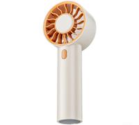 Vilgftyiet Mini ventilateur portable rechargeable par USB, 1200 mAh, 3 vitesses, moteur silencieux sans balais, refroidissement personnel compact pour voyage, bureau, extérieur, vert (orange)