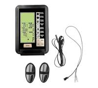 Vilgftyiet Moniteur de vitesse pour vélo stationnaire et vélo elliptique, affichage en plastique avec vitesse, temps, calories, kilométrage, fréquence cardiaque, 220 x 150 mm, blanc