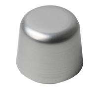 Vilgftyiet Moule à muffins anti-adhésif en aluminium avec côté cannelé et forme de tasse pour la cuisson de gelée, tartes au fromage et canele, 6 cavités, argent