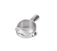 Vilgftyiet Naked Portafilter 58 mm Compatible avec E61 Group Head Support de filtre sans fond en acier inoxydable pour machine à expresso Argenté (A)