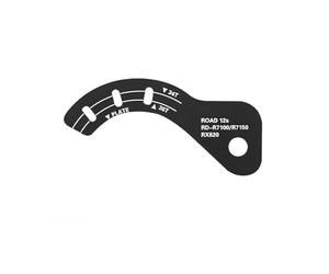 Vilgftyiet Outil de réglage de dérailleur arrière pour vélo de route et VTT - Jauge de réglage à vis B, plastique PC, 85 × 32 mm, compatible avec Shimano Ultegra R8150/R9250 & 105 R7100/R7150 B