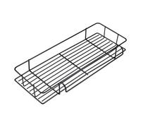 Vilgftyiet Panier de rangement en fer pour barbecue, support suspendu pour organiser les outils et accessoires de barbecue, support en métal noir robuste pour la cuisine en plein air