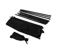 Vilgftyiet Pare-soleil pour camping-car, van, VUS, 6 m², pare-soleil ignifuge en polyester 210D avec poteaux réglables, installation autonome, noir minuit