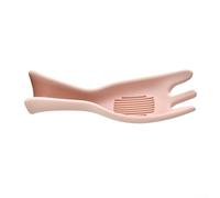 Vilgftyiet Passoire à riz en silicone, tamis de vidange intégré pour un nettoyage rapide des grains, outil de cuisine à suspendre, gadget de cuisine essentiel blanc (rose)