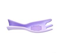 Vilgftyiet Passoire à riz en silicone, tamis de vidange intégré pour un nettoyage rapide des grains, outil de cuisine à suspendre, gadget de cuisine essentiel blanc (violet)