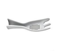 Vilgftyiet Passoire à riz en silicone, tamis de vidange intégré pour un nettoyage rapide des grains, outil de cuisine à suspendre, gadget de cuisine essentiel blanc (gris)