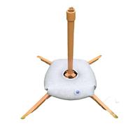 Vilgftyiet Pied de parapluie pliable en métal avec support réglable de 3,2 cm pour jardin, plage, pêche et événements en plein air, marron 4