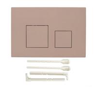 Vilgftyiet Plaque de bouton de chasse d'eau double compatible avec GEBERIT Sigma01 Sigma20 Sigma21 Sigma30 Sigma50 UP300 Cadre chromé 164 x 246 mm Plastique (Kaki)