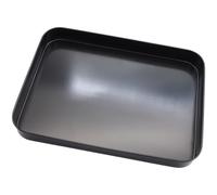 Vilgftyiet Plaque de cuisson rectangulaire de 25,4 cm en acier à haute teneur en carbone avec poignées faciles à prendre en main pour une cuisson homogène, noir ou doré