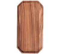 Vilgftyiet Plateau octogonal en bois de noyer style japonais | Fabriqué à la main à partir de bois de noyer naturel avec un design octogonal lisse pour servir du thé