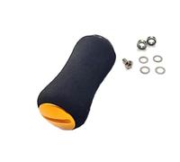 Vilgftyiet Poignée de moulinet de pêche en EVA pour Daiwa, compatible avec Shimano, 40 x 19 mm, comprend un ensemble de joints de roulement, noir/violet/or/rouge