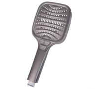 Vilgftyiet Pomme de douche haute pression avec 8 modes, pulvérisation de salle de bain économie d'eau en argent, gris ou noir, douche à main ABS facile à installer pour faible débit (gris)