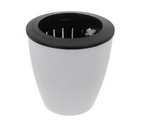 Vilgftyiet Pot de fleurs en plastique à arrosage automatique avec bac intérieur et extérieur et mèche en coton pour plantation de terre, convient pour l'intérieur et l'extérieur, S à XXXL