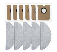 Vilgftyiet Pour Conga 8490 pour ULTIMATE for ULTRA Power Kit de sacs à poussière et de serpillères de rechange pour aspirateur robot 6 sacs et 5 chiffons
